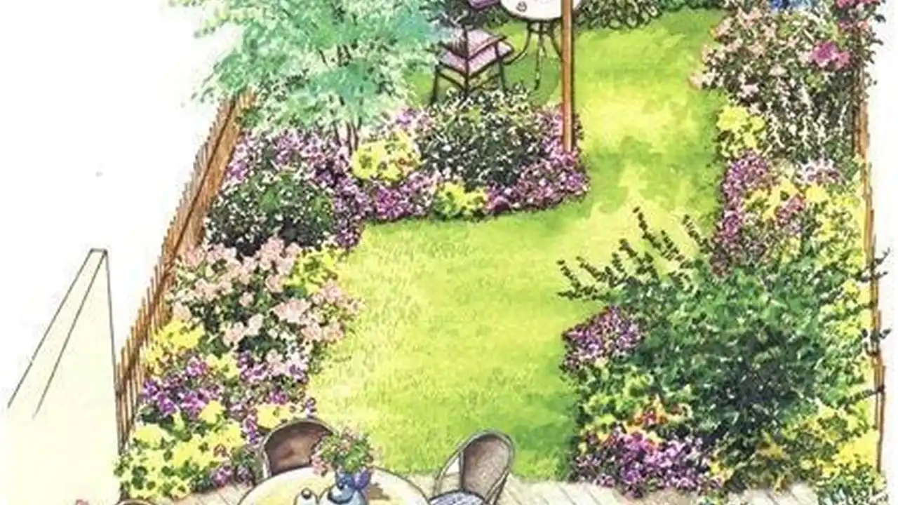 Close up on a plate of mashed potatoes, topped with baked pork chops with cream of mushroom soup, and a side of green beans.